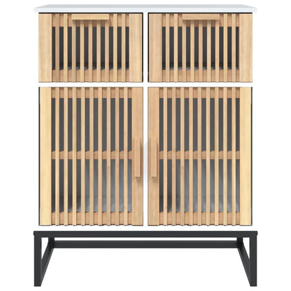 Dressoir 60X30X75 Cm Bewerkt Hout Wit