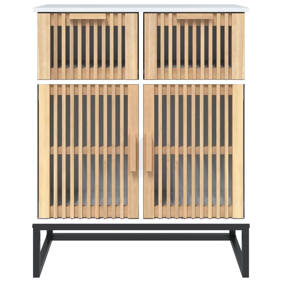 Dressoir 60X30X75 Cm Bewerkt Hout Wit