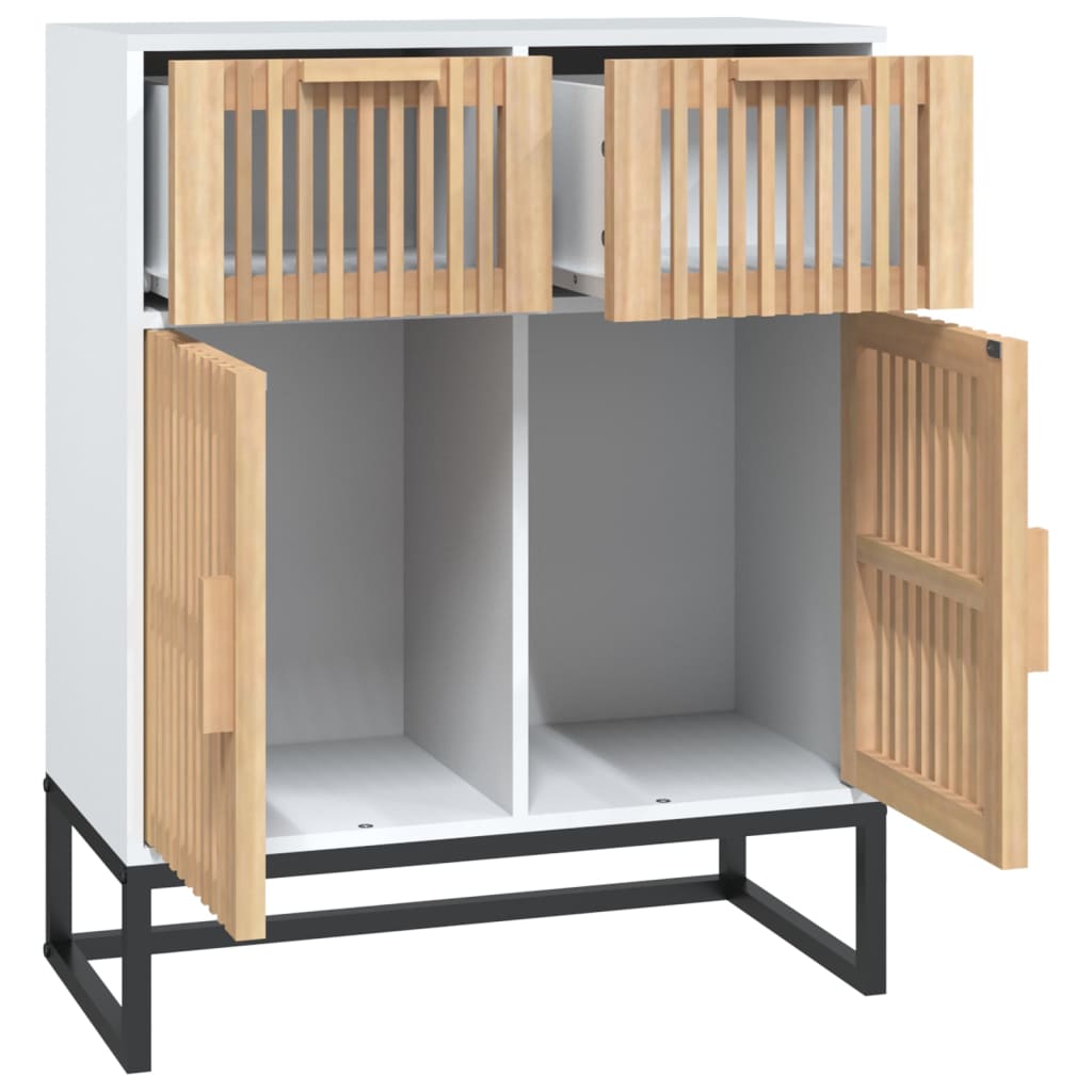 Dressoir 60X30X75 Cm Bewerkt Hout Wit