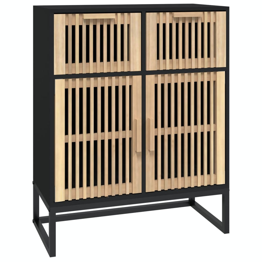 Dressoir 60X30X75 Cm Bewerkt Hout Zwart