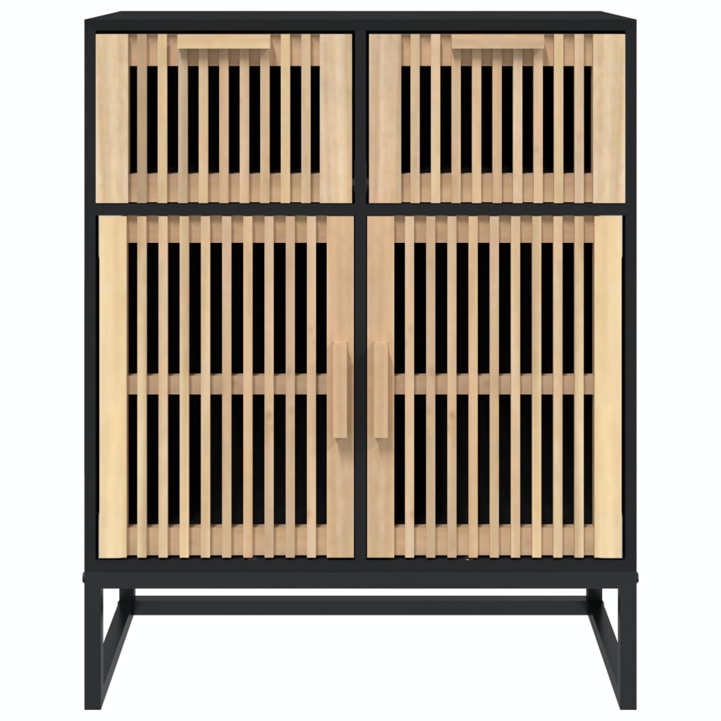 Dressoir 60X30X75 Cm Bewerkt Hout Zwart