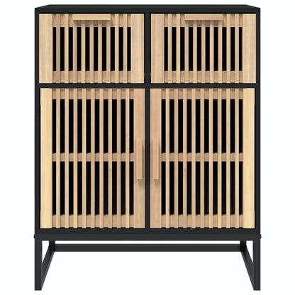Dressoir 60X30X75 Cm Bewerkt Hout Zwart