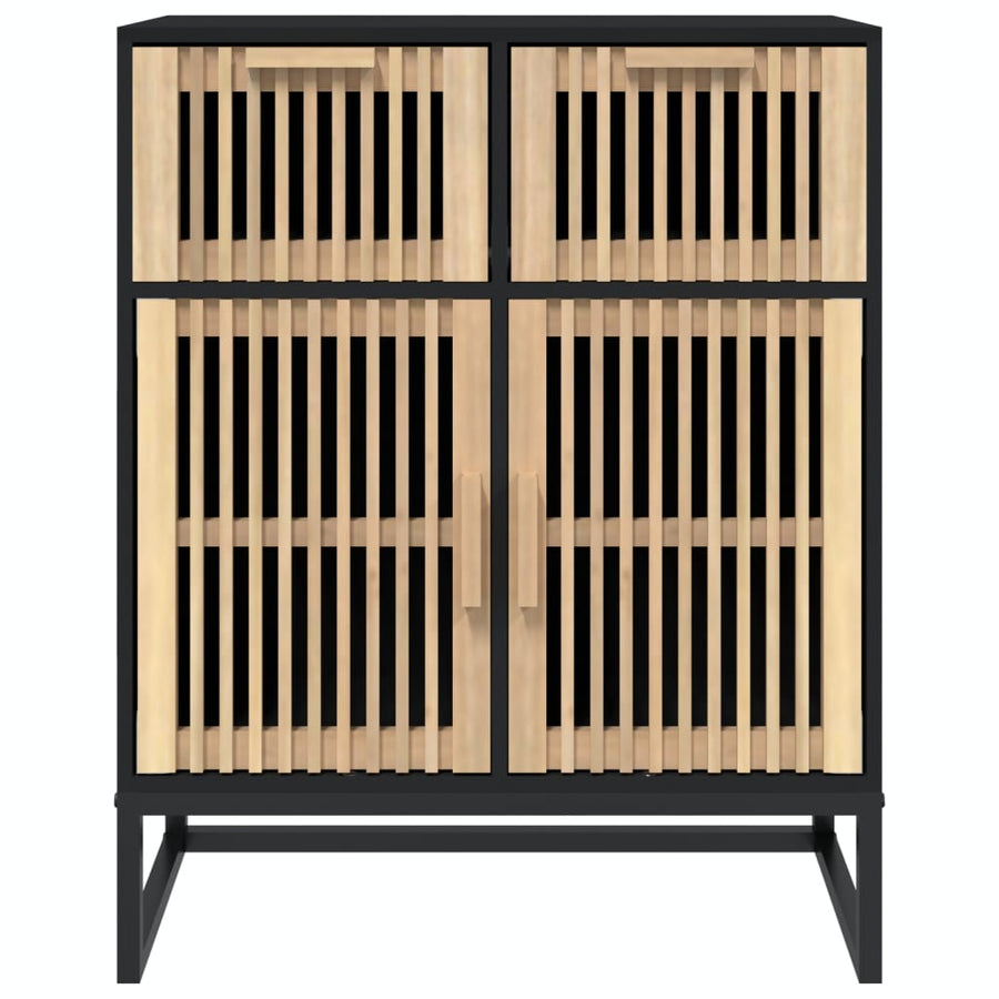 Dressoir 60X30X75 Cm Bewerkt Hout Zwart