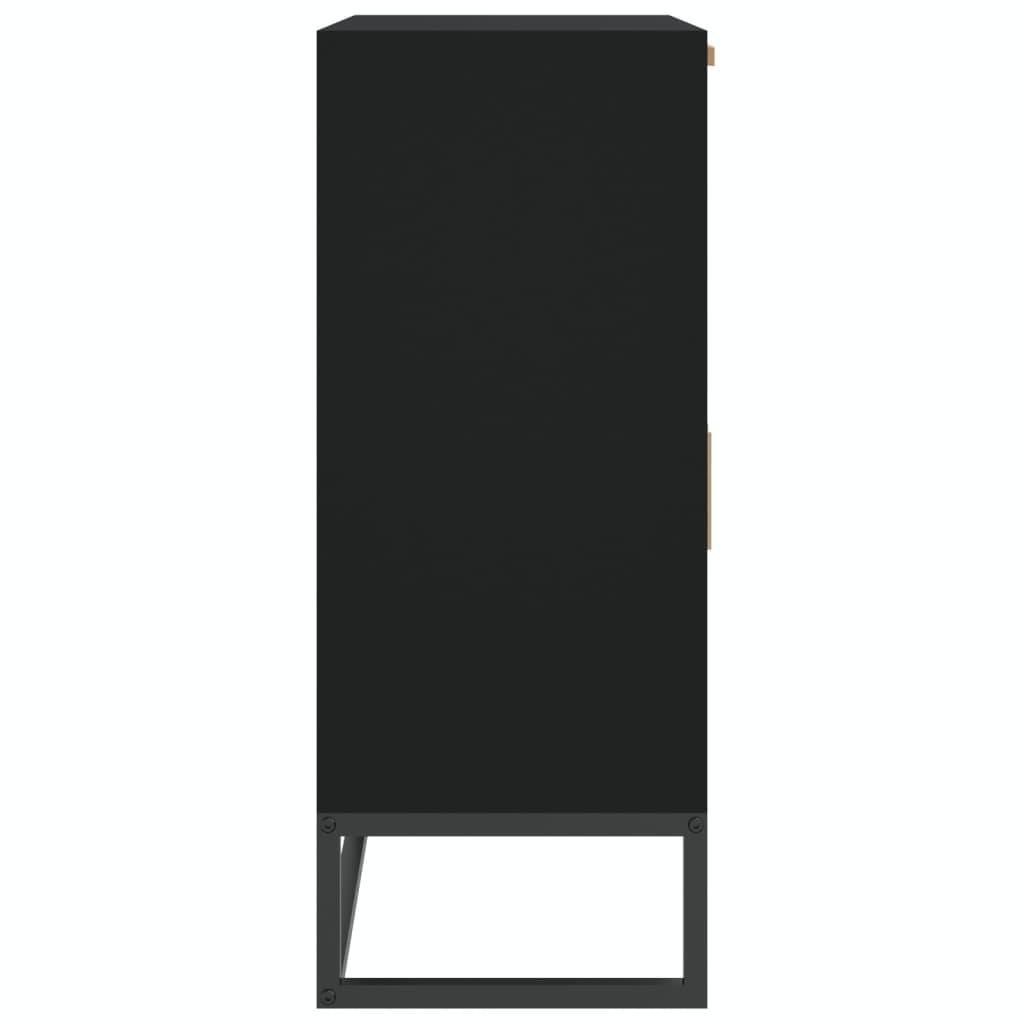 Dressoir 60X30X75 Cm Bewerkt Hout Zwart