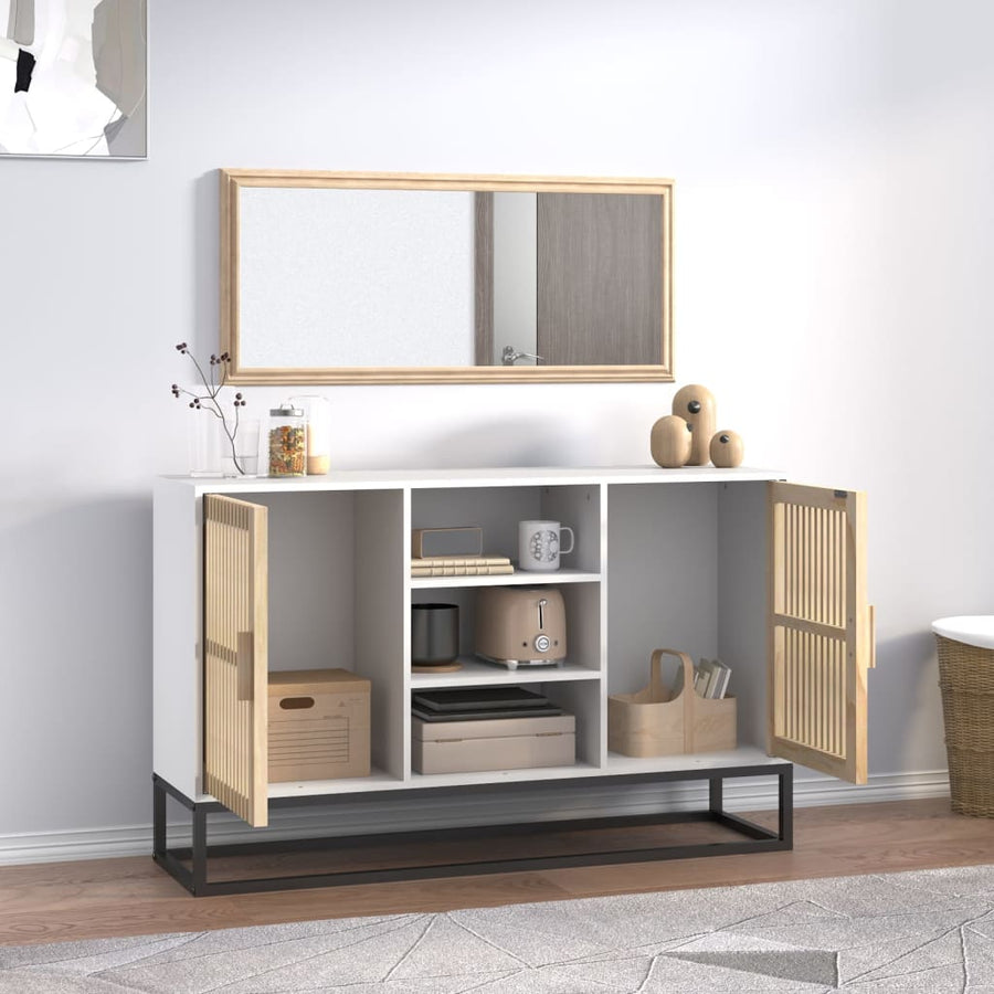 Dressoir 05X30X65 Cm Bewerkt Hout Wit