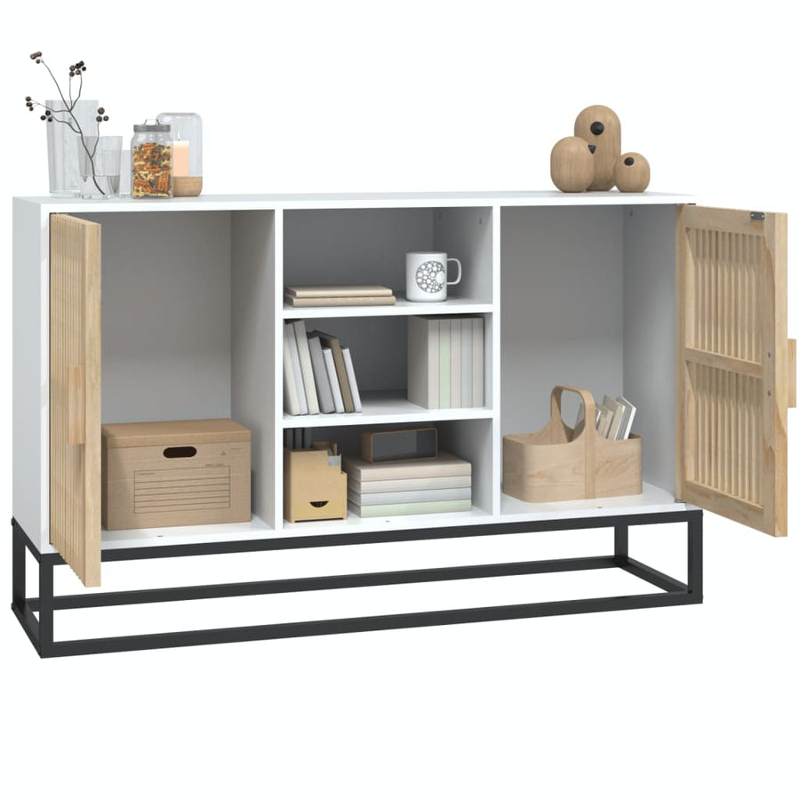 Dressoir 05X30X65 Cm Bewerkt Hout Wit