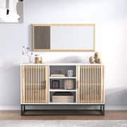 Dressoir 105x30x65 cm bewerkt hout wit
