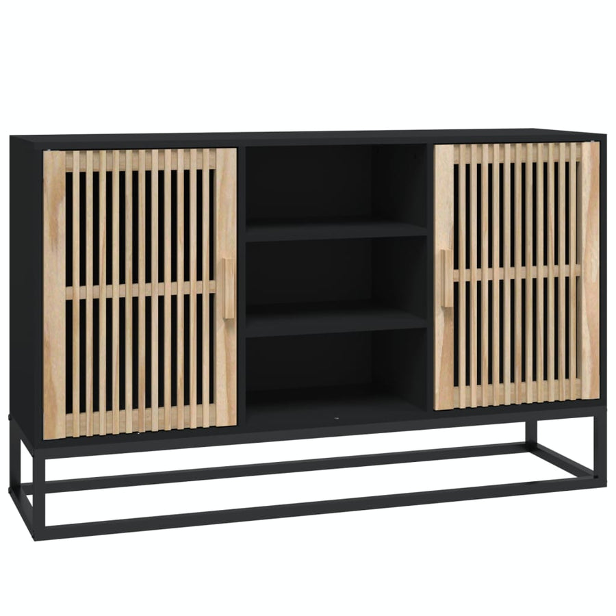 Dressoir 05X30X65 Cm Bewerkt Hout Zwart