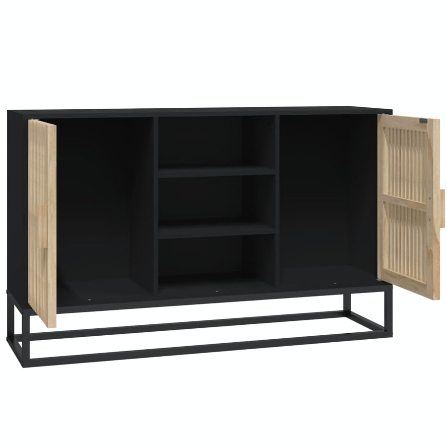 Dressoir 05X30X65 Cm Bewerkt Hout Zwart