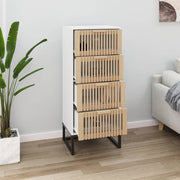 Hoge kast 40x30x95 cm wit grenenhout