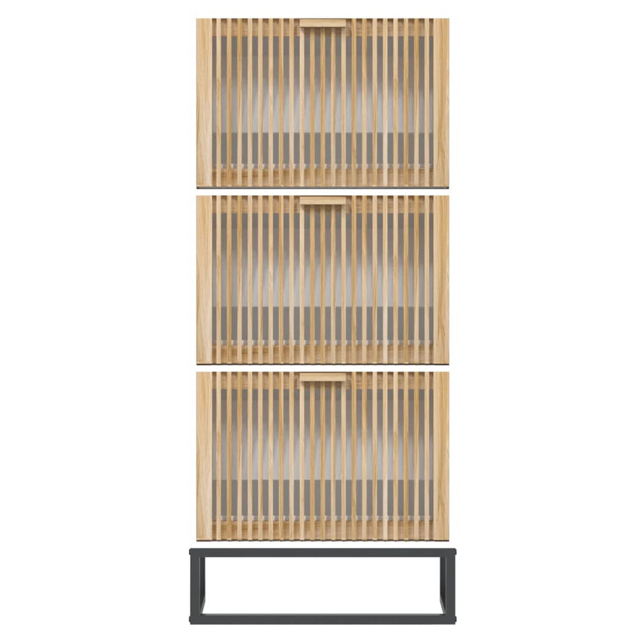 Schoenenkast 52X25X20 Cm Bewerkt Hout Wit