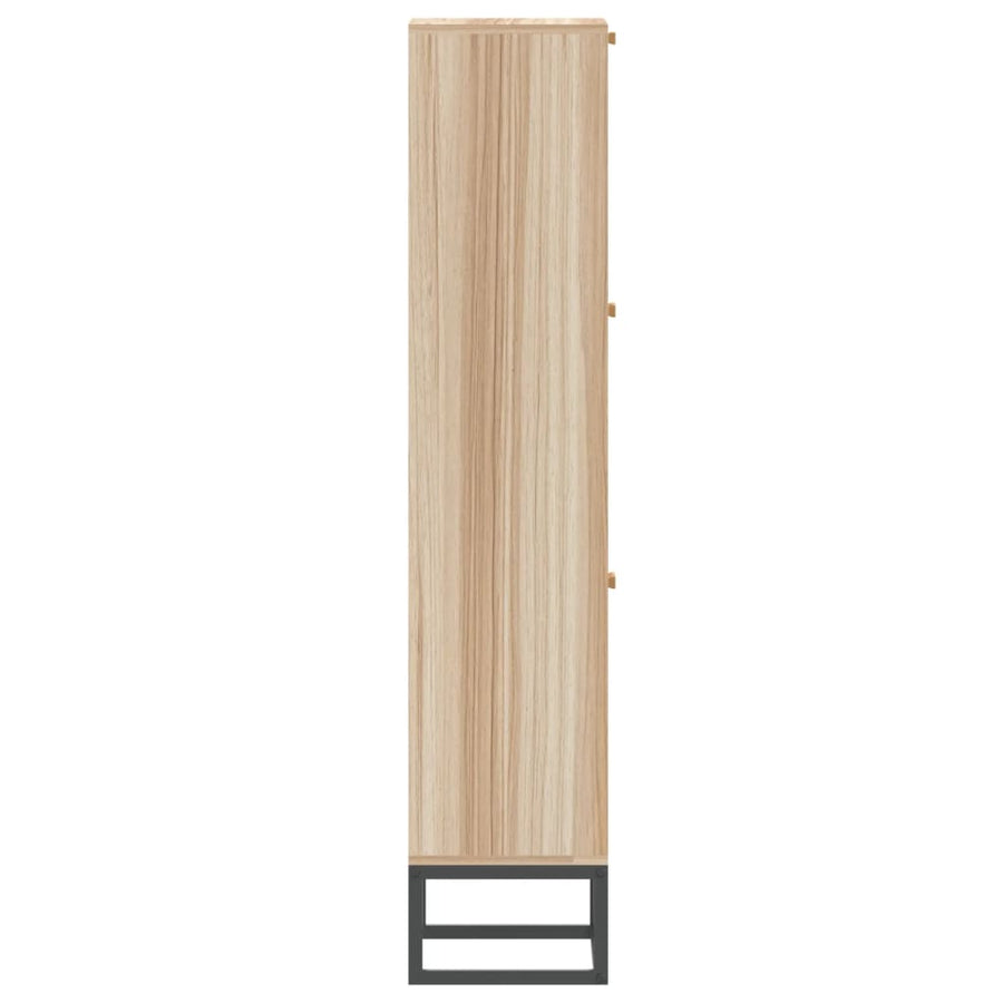 Schoenenkast 52X25X120 Cm Bewerkt Hout