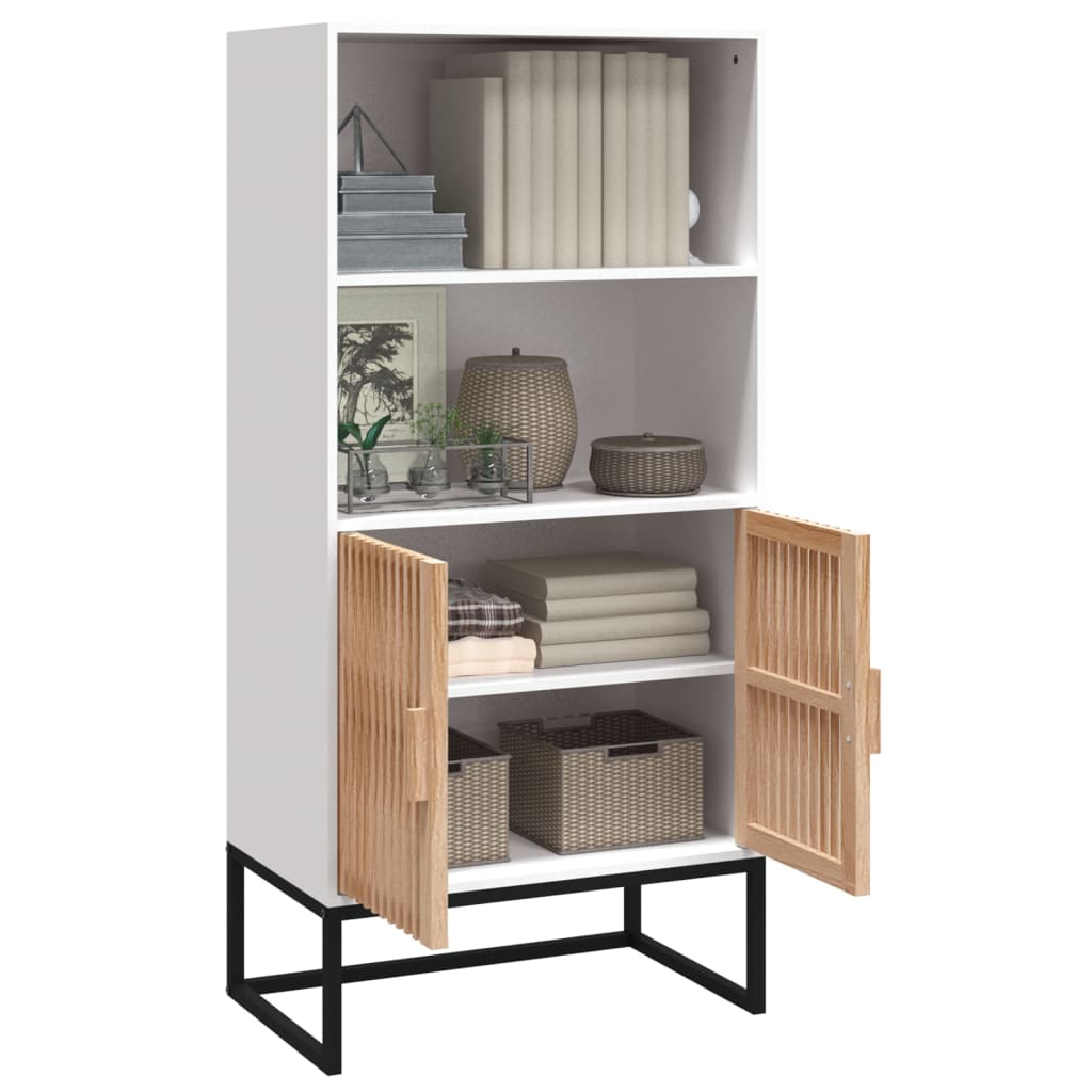 Hoge Kast 60X35X125 Cm Bewerkt Hout Wit