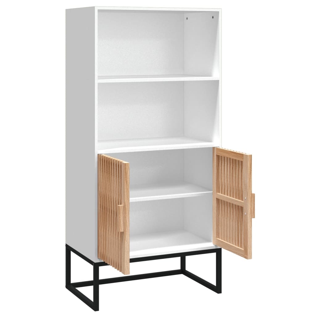 Hoge Kast 60X35X125 Cm Bewerkt Hout Wit