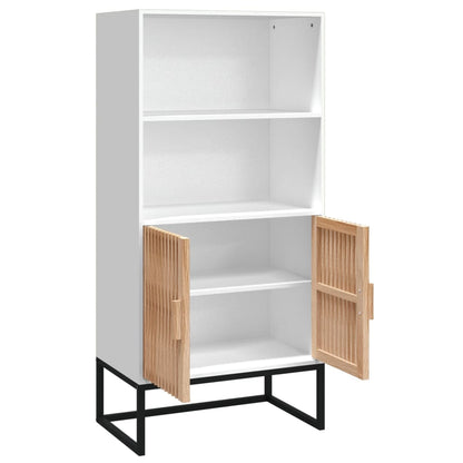 Hoge Kast 60X35X125 Cm Bewerkt Hout Wit