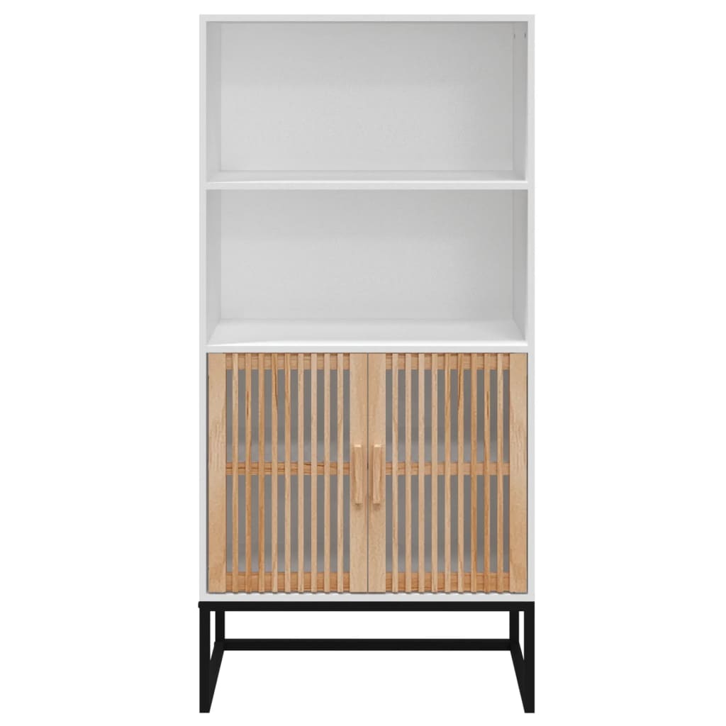 Hoge Kast 60X35X125 Cm Bewerkt Hout Wit
