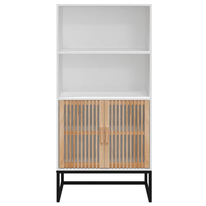 Hoge Kast 60X35X125 Cm Bewerkt Hout Wit
