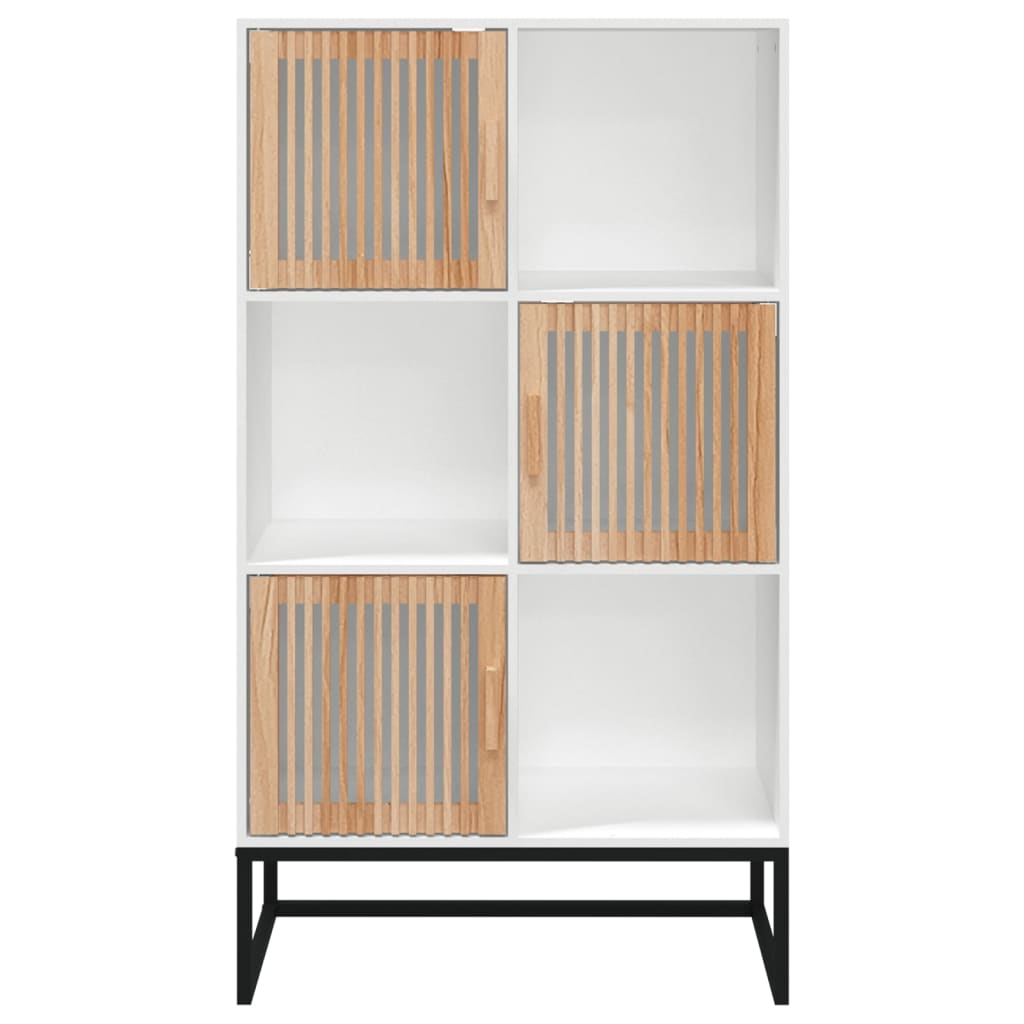 Hoge Kast 70X35X125 Cm Bewerkt Hout Wit