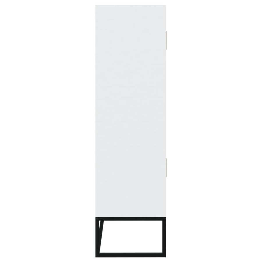 Hoge Kast 70X35X125 Cm Bewerkt Hout Wit