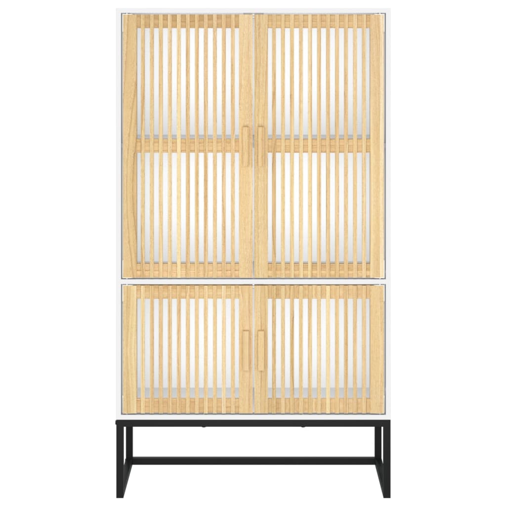 Hoge Kast 70X35X125 Cm Bewerkt Hout Wit