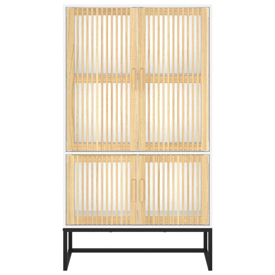 Hoge Kast 70X35X125 Cm Bewerkt Hout Wit