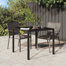 Tuinstafel Bruin 90 x 90 x 75 cm poly rattan