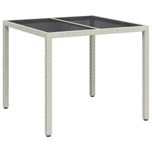 Tuinstafel Wit 90 x 90 x 75 cm poly rattan
