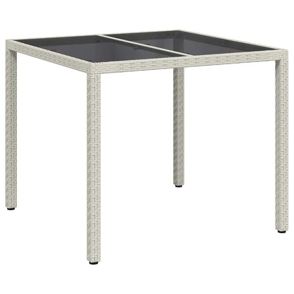 Tuinstafel Wit 90 x 90 x 75 cm poly rattan