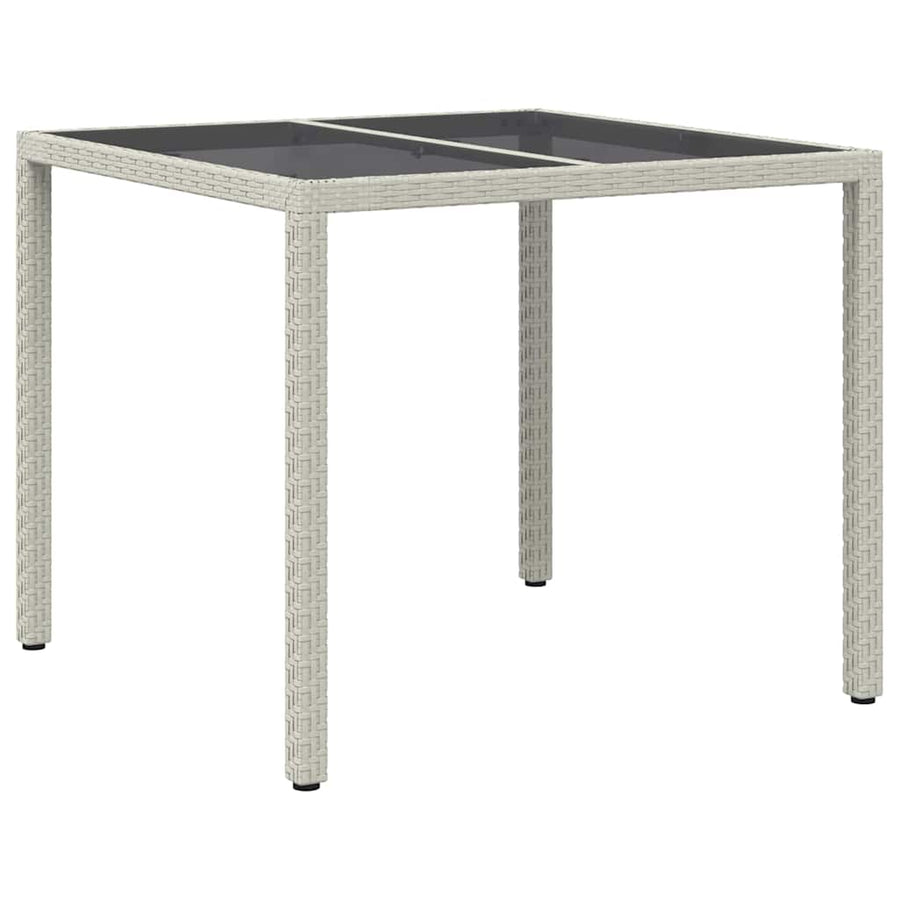 Tuinstafel Wit 90 x 90 x 75 cm poly rattan