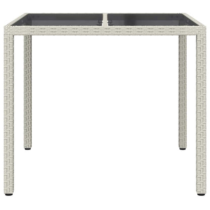 Tuinstafel Wit 90 x 90 x 75 cm poly rattan