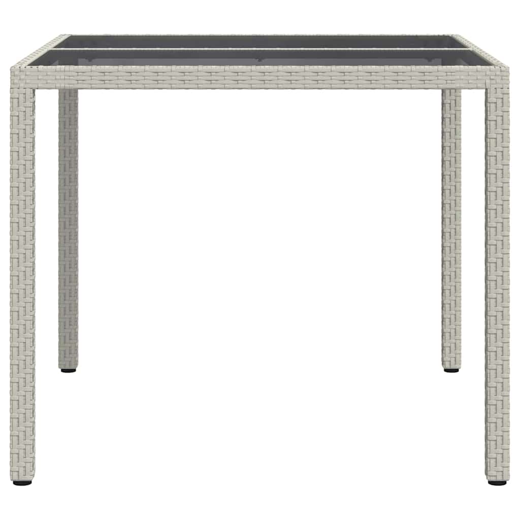 Tuinstafel Wit 90 x 90 x 75 cm poly rattan