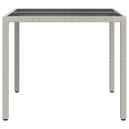 Tuinstafel Wit 90 x 90 x 75 cm poly rattan