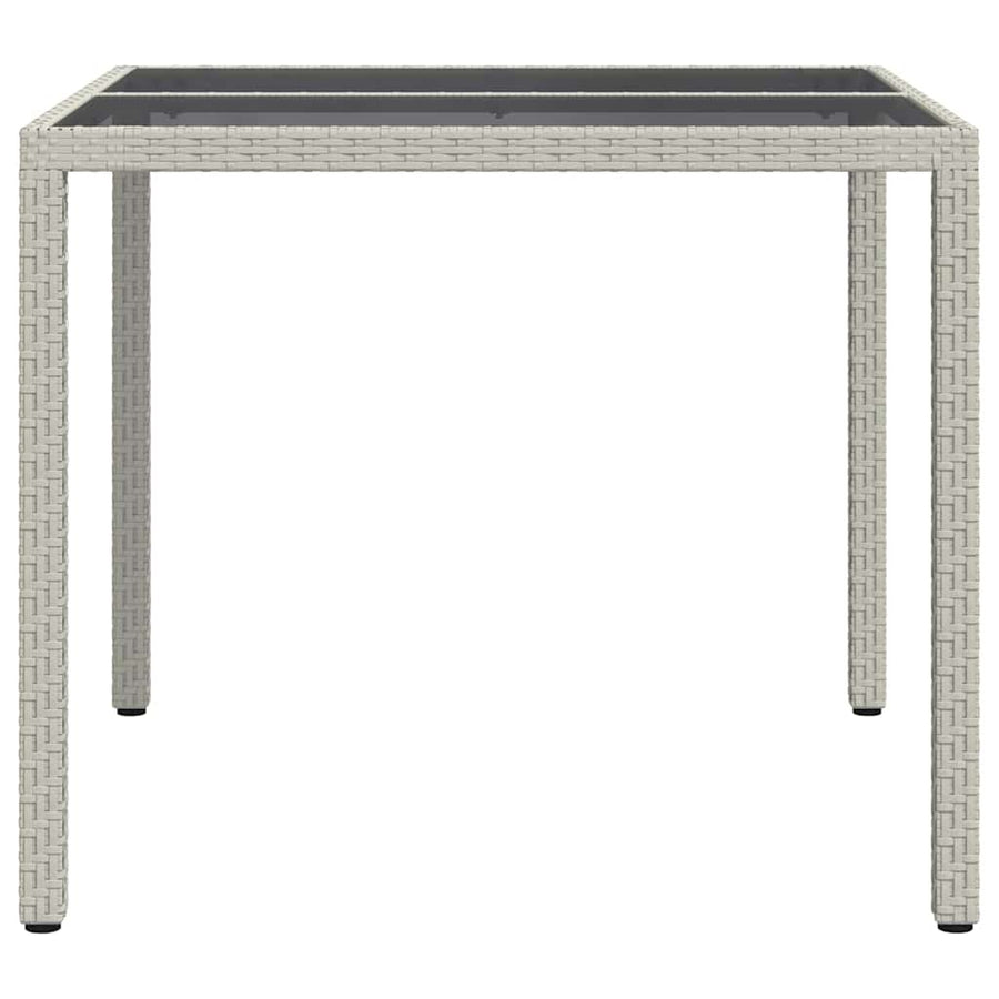 Tuinstafel Wit 90 x 90 x 75 cm poly rattan