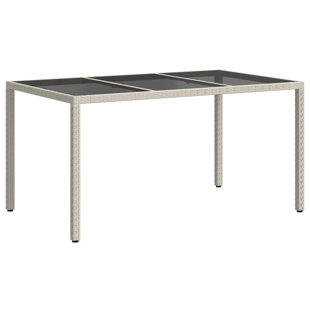 Tuinstafel Wit 150 x 90 x 75 cm poly rattan
