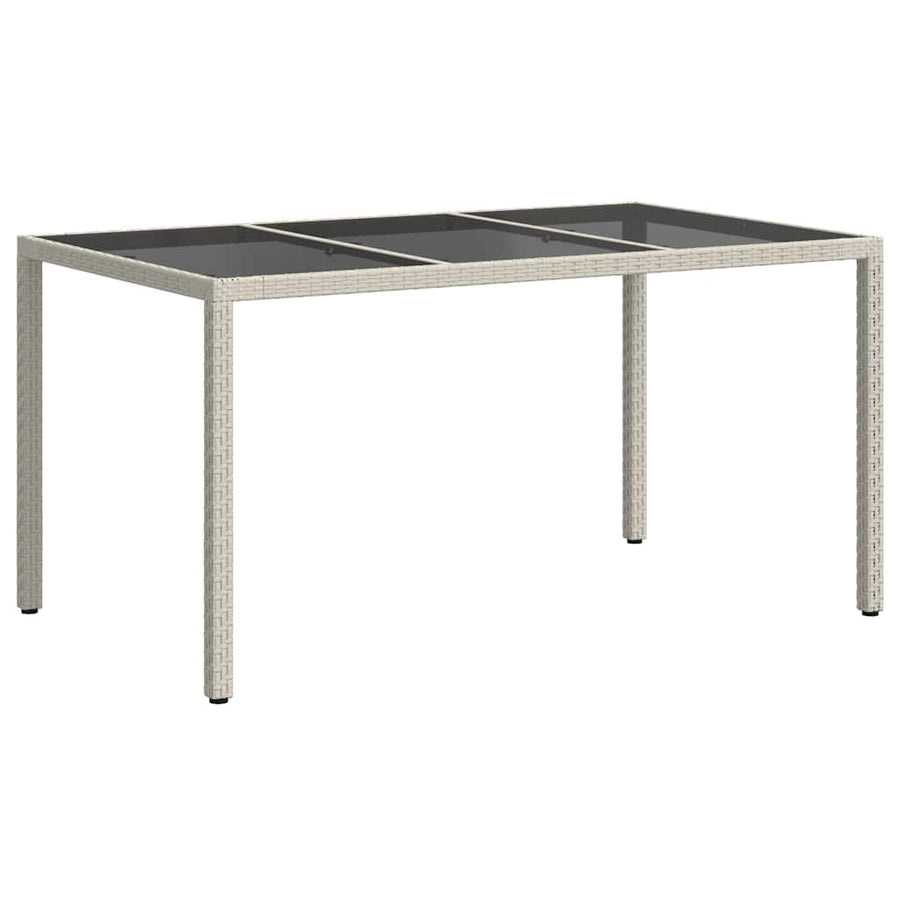 Tuinstafel Wit 150 x 90 x 75 cm poly rattan