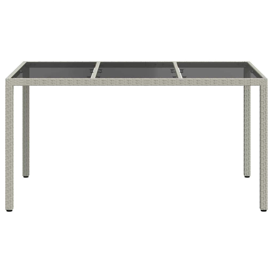 Tuinstafel Wit 150 x 90 x 75 cm poly rattan