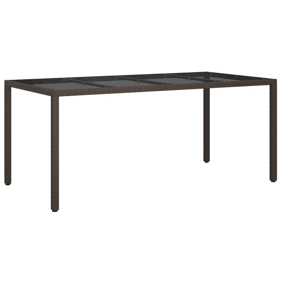 Tuinstafel Bruin 190 x 90 x 75 cm poly rattan