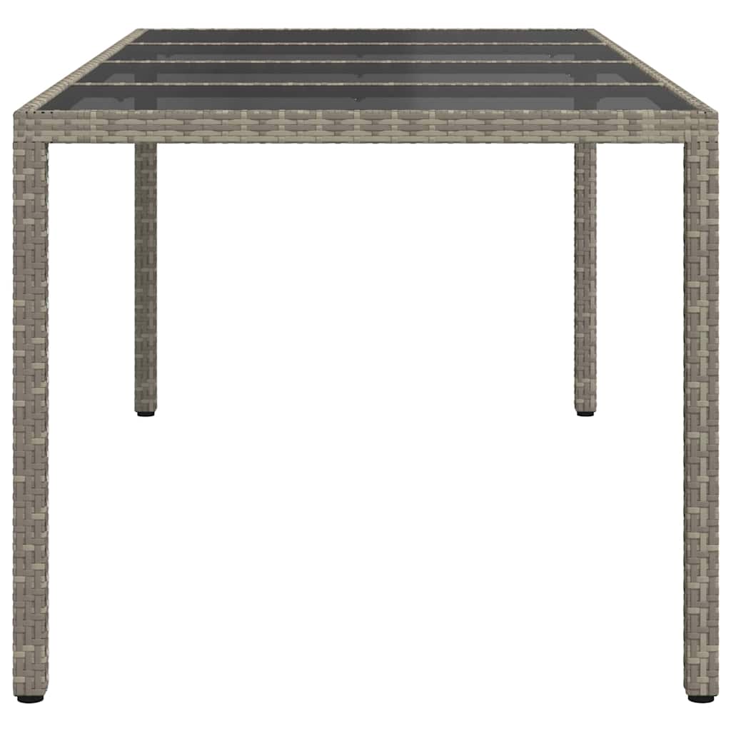 Tuinstafel Grijs 190 x 90 x 75 cm poly rattan