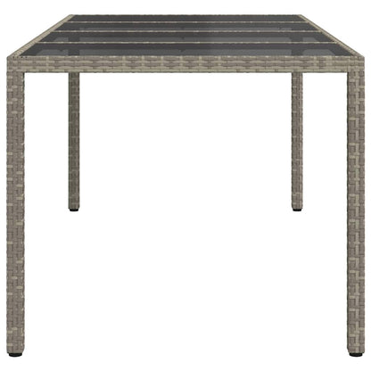 Tuinstafel Grijs 190 x 90 x 75 cm poly rattan