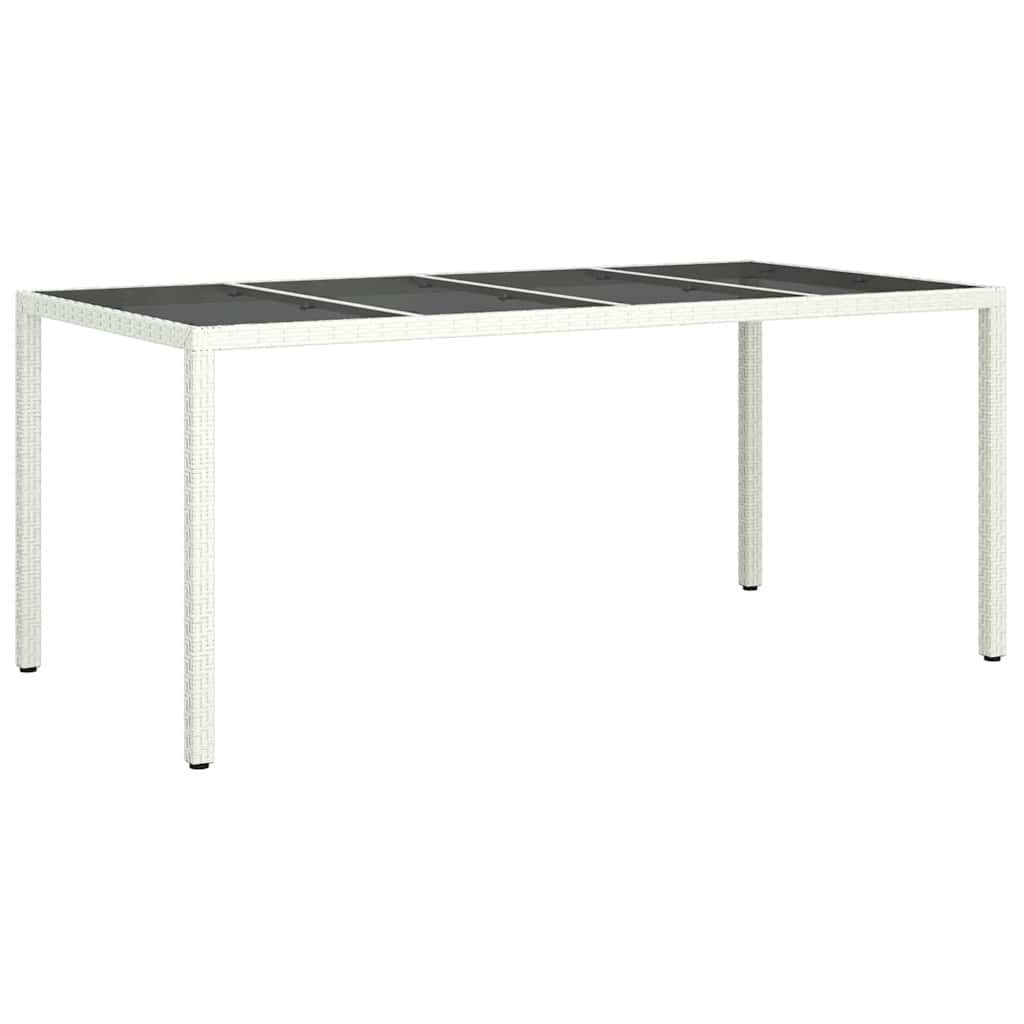 Tuinstafel Wit 190 x 90 x 75 cm poly rattan