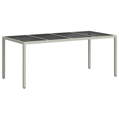 Tuinstafel Wit 190 x 90 x 75 cm poly rattan