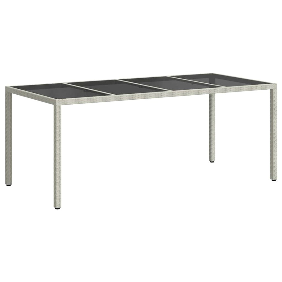 Tuinstafel Wit 190 x 90 x 75 cm poly rattan