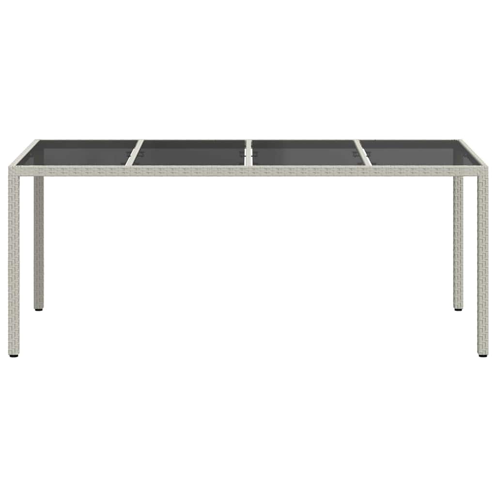 Tuinstafel Wit 190 x 90 x 75 cm poly rattan