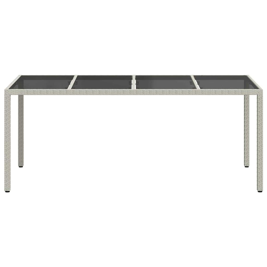 Tuinstafel Wit 190 x 90 x 75 cm poly rattan