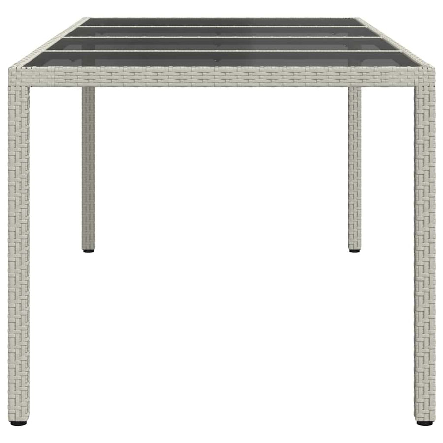 Tuinstafel Wit 190 x 90 x 75 cm poly rattan