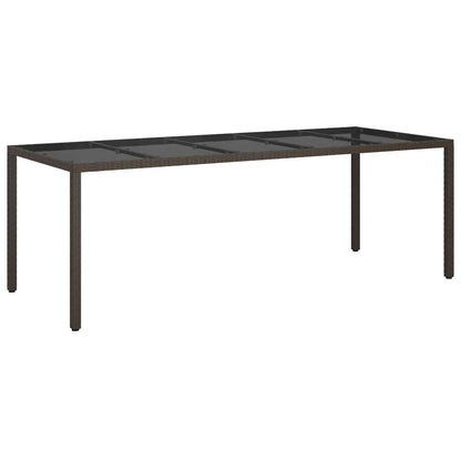 Tuinstafel Bruin 250 x 100 x 75 cm poly rattan
