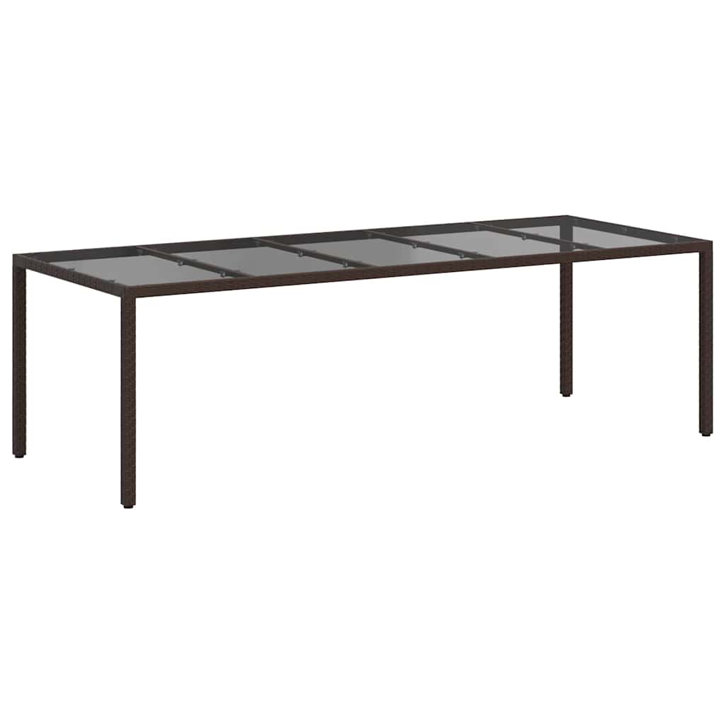 Tuinstafel Bruin 250 x 100 x 75 cm poly rattan
