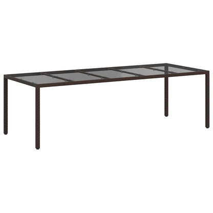 Tuinstafel Bruin 250 x 100 x 75 cm poly rattan