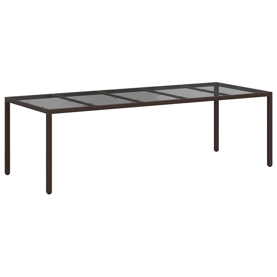 Tuinstafel Bruin 250 x 100 x 75 cm poly rattan