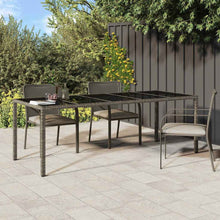 Tuinstafel Grijs 250 x 100 x 75 cm poly rattan